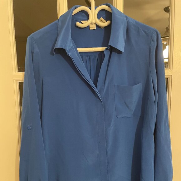 DVF Blue Blouse - Picture 1 of 2